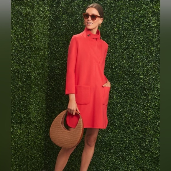 Tuckernuck Emerson Poppy Red Ponte Dress Size XXL - Picture 2 of 13